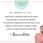 Promotional image for Notelte Press with a quote and a person wearing a pink shirt.
