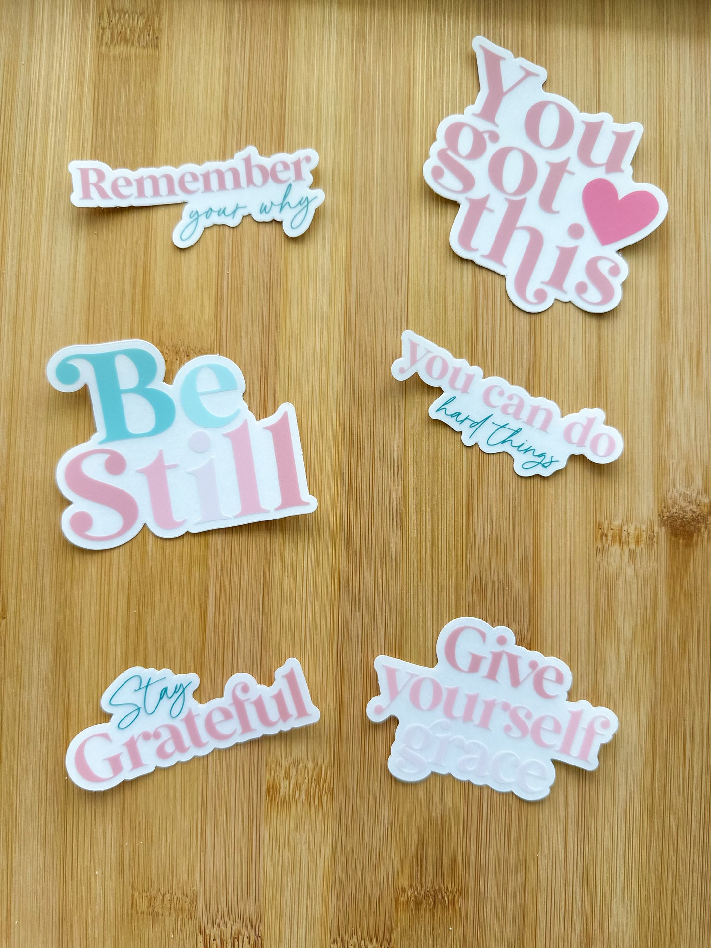 Be Still Clear Sticker