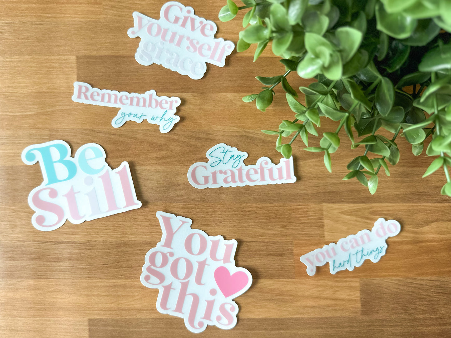 Stay Grateful Clear Sticker