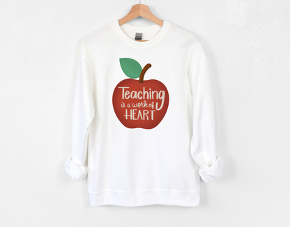 Teaching is a Work of Art Crewneck Sweatshirt