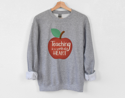 Teaching is a Work of Art Crewneck Sweatshirt