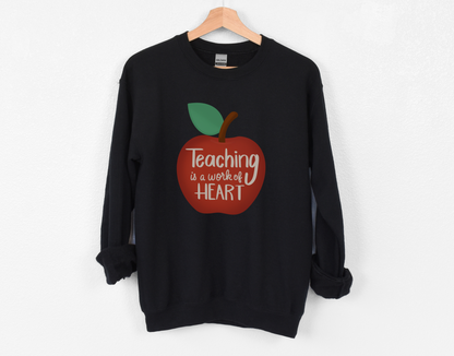 Teaching is a Work of Art Crewneck Sweatshirt