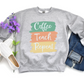 Coffee, Teach, Repeat Crewneck Sweatshirt