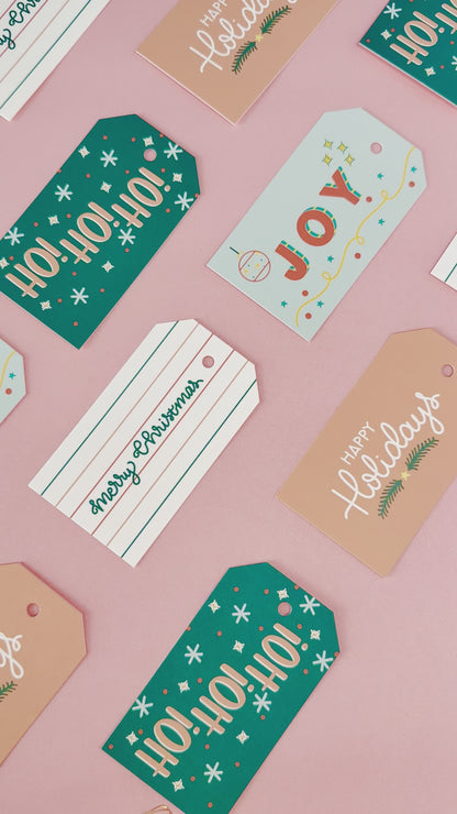 Retro Holiday Gift Tags