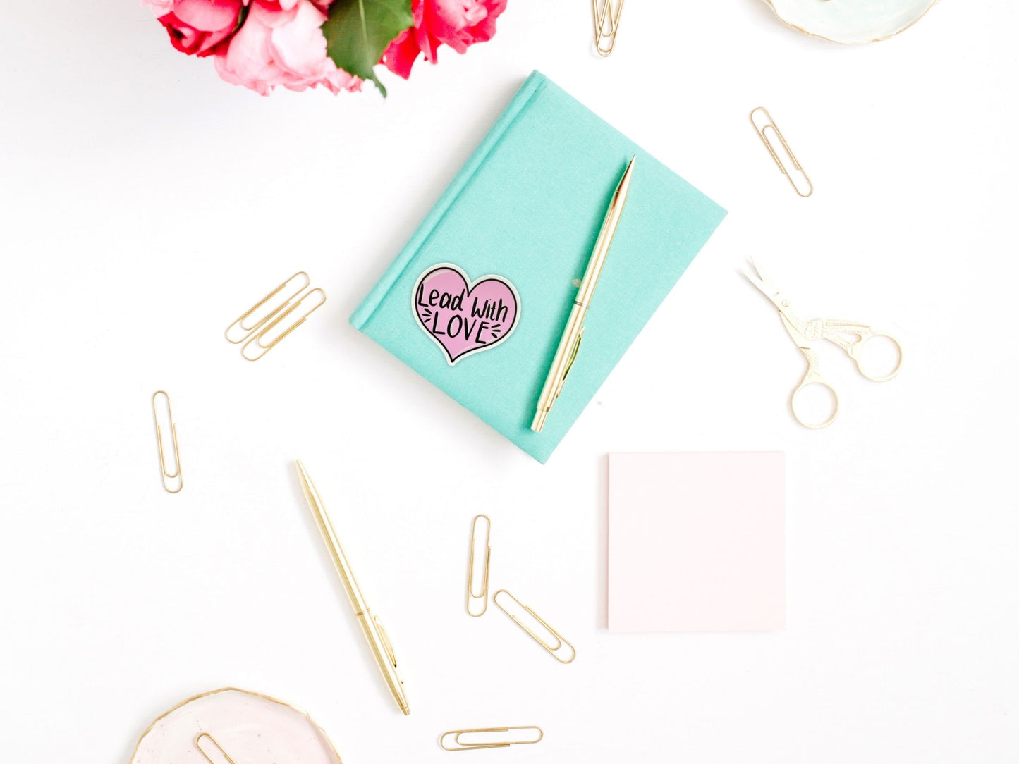 Lead with Love sticker