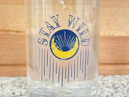 Clear Stay Wild Sticker