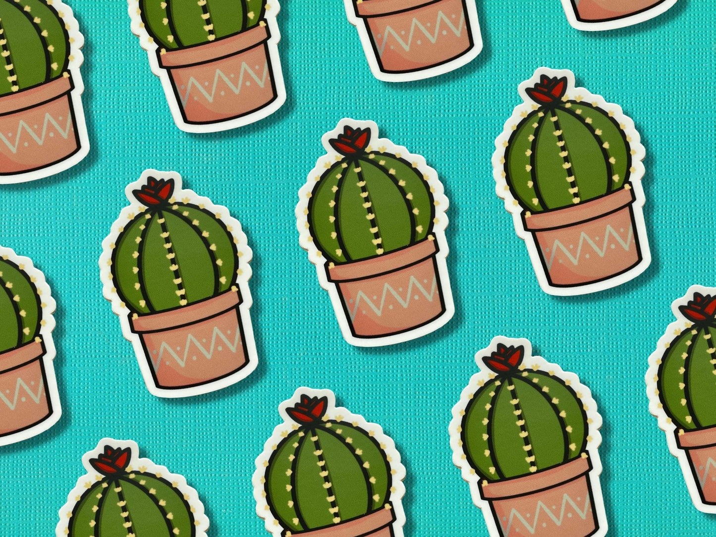 Cactus Flower Plant Sticker