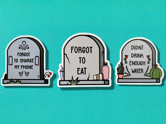 Dead Funny Sticker Set