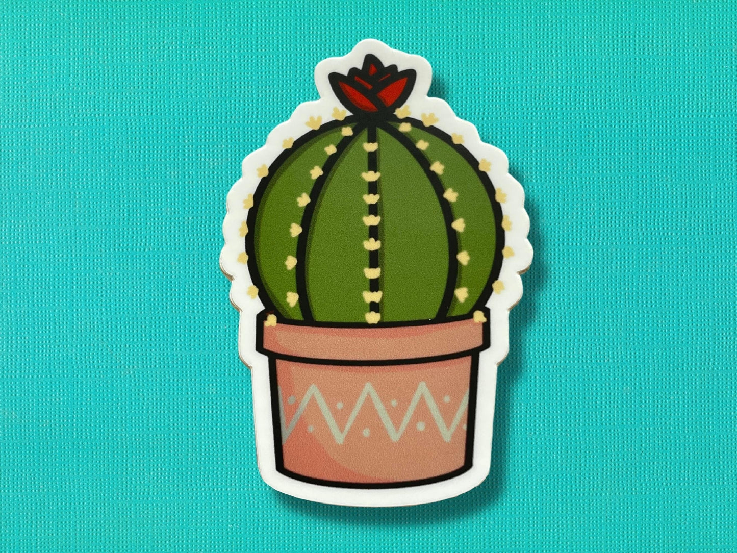 Cactus Flower Plant Sticker