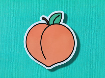 Peach Sticker