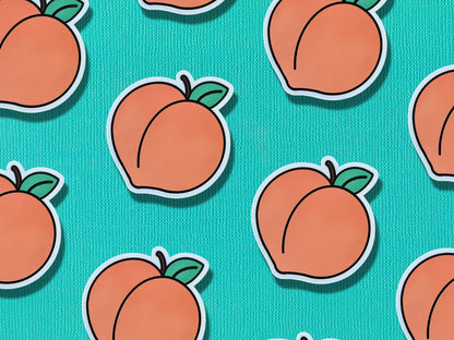 Peach Sticker