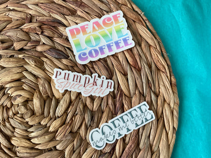 Pumpkin Spice Girl Clear Sticker
