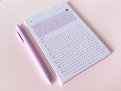 Priorities Notepad - Purple