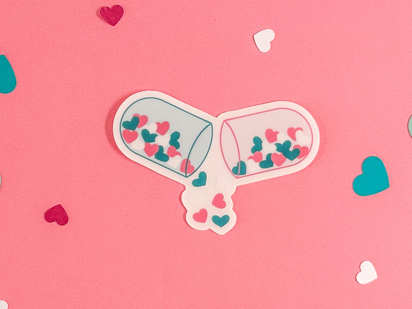 Love Drug Clear Sticker