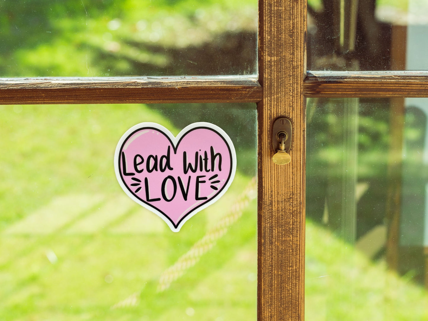 Lead with Love sticker