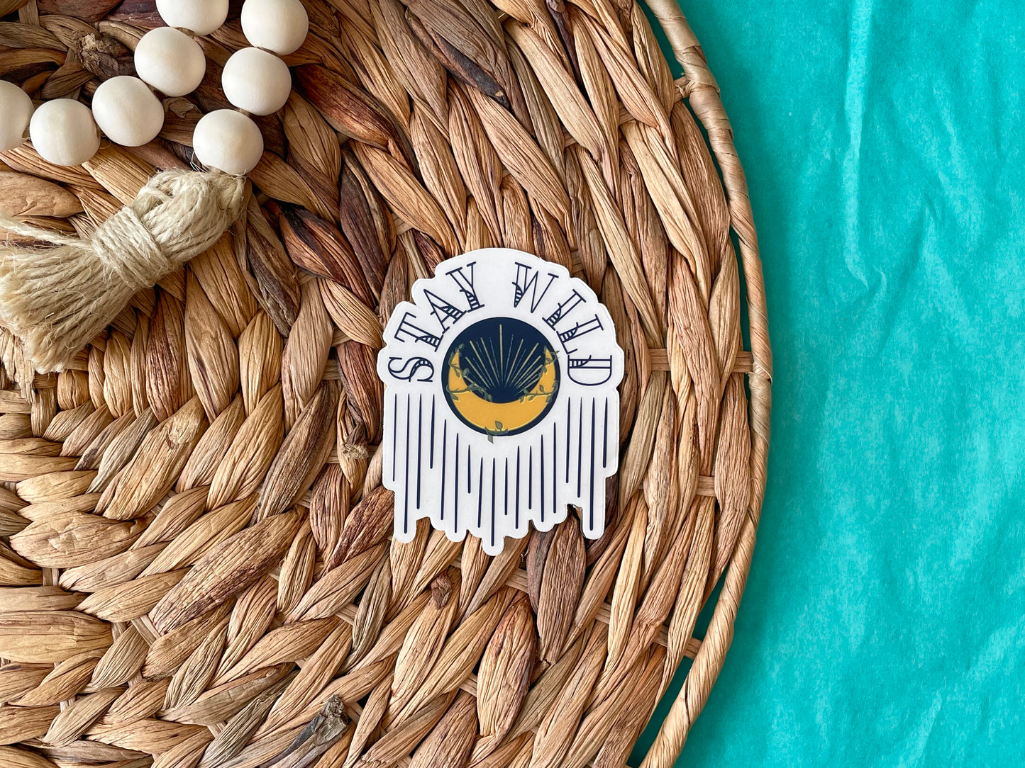 Clear Stay Wild Sticker