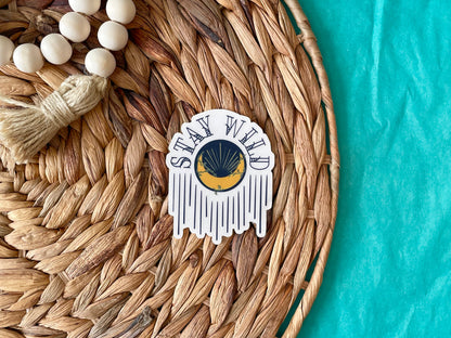 Clear Stay Wild Sticker