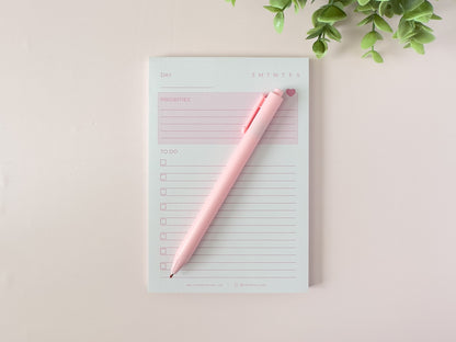 Priorities Notepad - Pink