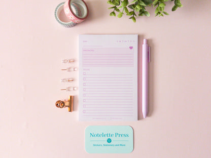 Priorities Notepad - Purple