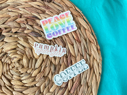 Coffee Makes Me Better Clear Sticker