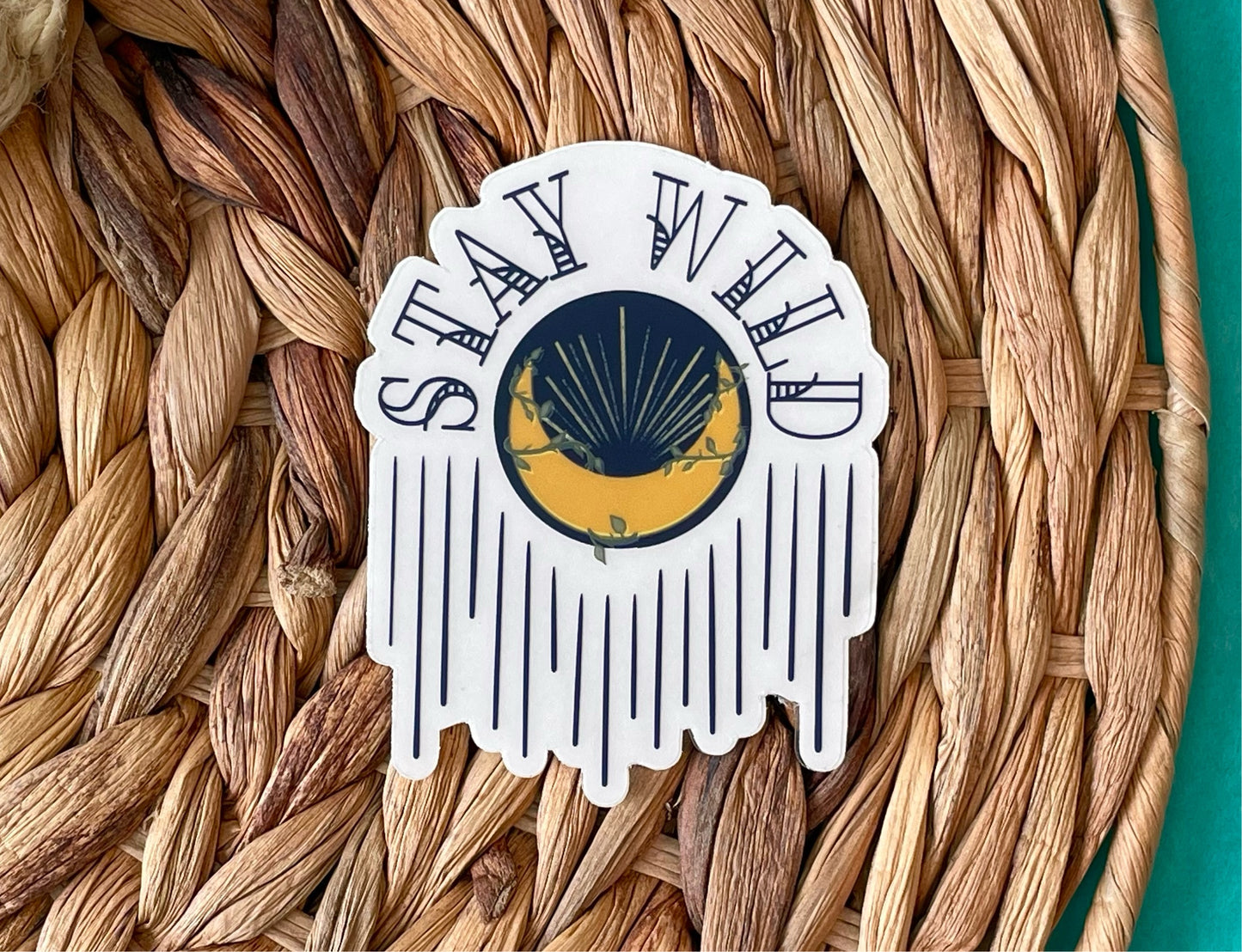Clear Stay Wild Sticker