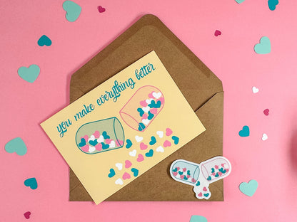 Love Drug Clear Sticker