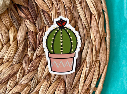 Cactus Flower Plant Sticker