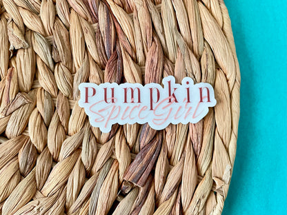 Pumpkin Spice Girl Clear Sticker