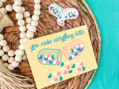 Love Drug Clear Sticker